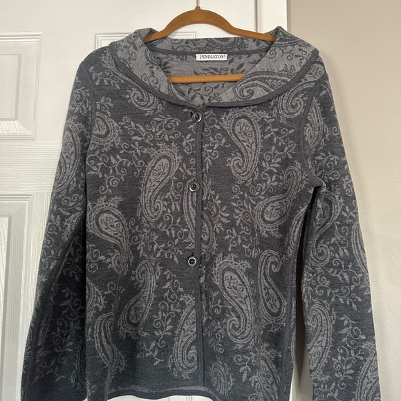 Pendleton Wool Blend Grey Cozy Sweater - Picture 5 of 5